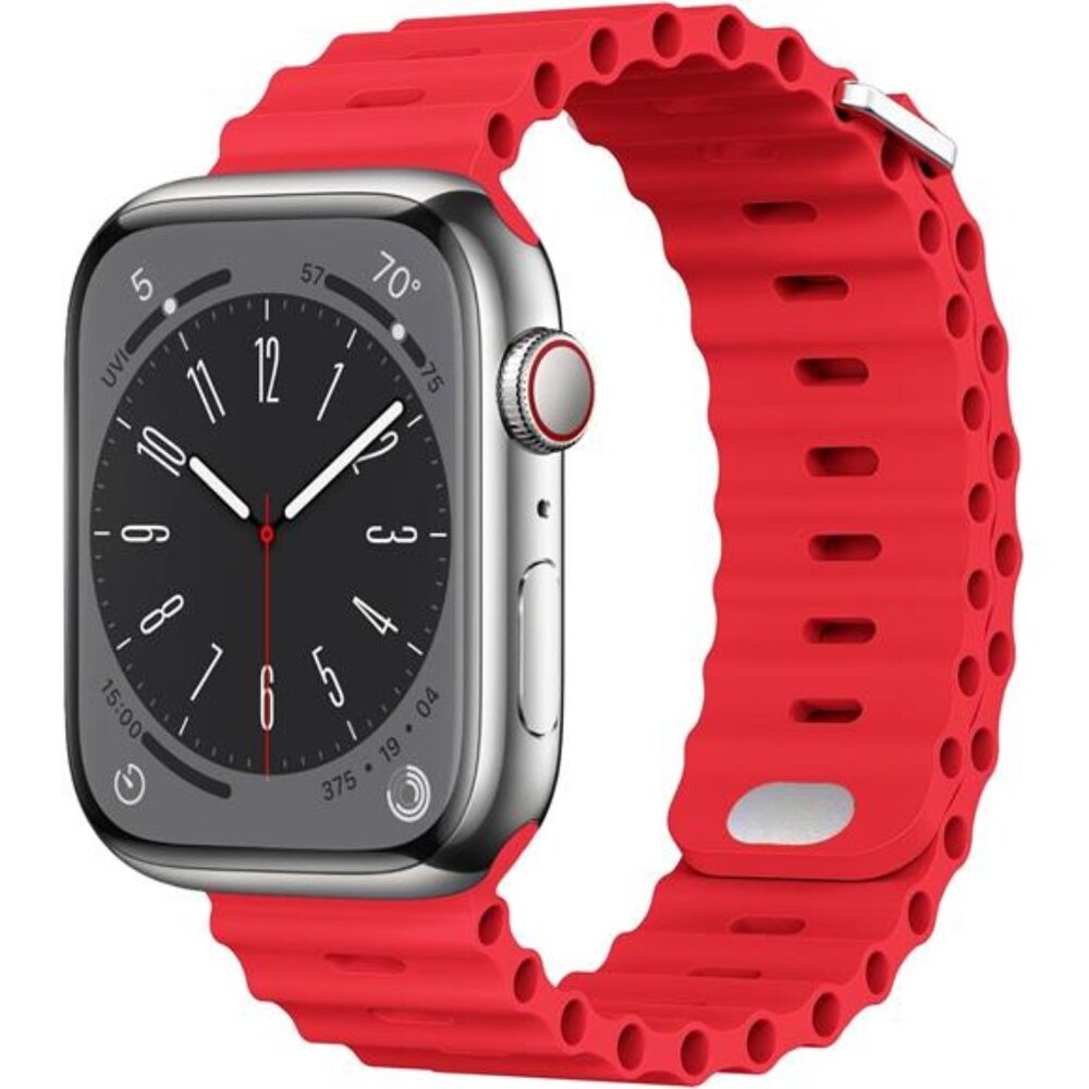 Sport Soft Silicone Compatible with Apple Watch Ocean Band Wristband Ultra 9 8 7